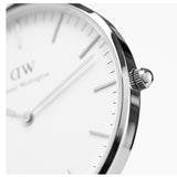Daniel Wellington Classy St Mawes White Dial Brown Leather Strap Watch For Women - DW00100067 Authentic Buy Shop Now