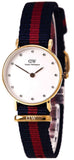 Daniel Wellington Classy Oxford White Dial Two Tone Nylon Strap Watch For Women - DW00100064 Authentic Buy Shop Now
