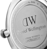 Daniel Wellington Dapper Reading Quartz White Dial Black Leather Strap Watch For Women - DW00100117 Authentic Buy Shop Now