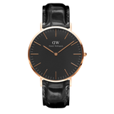 Daniel Wellington Classic Reading Black Dial Black Leather Strap Watch For Men - DW00100129 Authentic Buy Shop Now