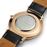 Daniel Wellington Classic Sheffield Black Dial Black Leather Strap Watch For Women - DW00100139 Authentic Buy Shop Now
