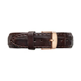 Daniel Wellington Classic York Black Dial Brown Leather Strap Watch For Women - DW00100140 Authentic Buy Shop Now