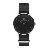 Daniel Wellington Petite Cornwall Black Dial Black Nylon Strap Watch For Women - DW00100248 Authentic Buy Shop Now