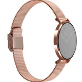 Daniel Wellington Classic Melrose Black Dial Rose Gold Mesh Bracelet Watch For Women - DW00100161 Authentic Buy Shop Now
