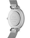 Daniel Wellington Petite Sterling White Dial Silver Mesh Bracelet Watch For Women - DW00100164 Authentic Buy Shop Now