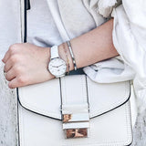 Daniel Wellington Petite Bondi White Dial White Leather Strap Watch For Women - DW00100190 Authentic Buy Shop Now