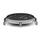 Daniel Wellington Petite Ashfield Black Dial Black Mesh Strap Watch For Women - DW00100202 Authentic Buy Shop Now