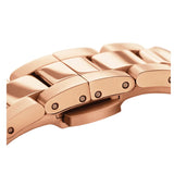 Daniel Wellington Iconic Link Analog Black Dial Rose Gold Steel Strap Watch For Women - DW00100214 Authentic Buy Shop Now