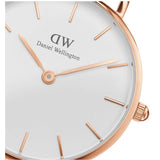 Daniel Wellington Classic Petite St Mawes White Dial Brown Leather Strap Watch For Women - DW00100231 Authentic Buy Shop Now