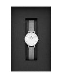 Daniel Wellington Petite Sterling White Dial Silver Mesh Bracelet Watch For Women - DW00100220 Authentic Buy Shop Now