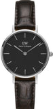 Daniel Wellington Classic Petite York Black Dial Brown Leather Strap Watch For Women - DW00100238 Authentic Buy Shop Now