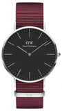 Daniel Wellington Classic Roselyn Black Dial Red NATO Strap Dial Watch For Women - DW00100270 Authentic Buy Shop Now
