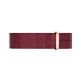 Daniel Wellington Classic Roselyn Black Dial Maroon Nylon Strap Watch For Women - DW00100269 Authentic Buy Shop Now