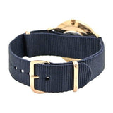 Daniel Wellington Classic Bayswater White Dial Navy Blue NATO Strap Watch For Women - DW00100279 Authentic Buy Shop Now