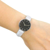 Daniel Wellington Classic Petite Bondi Black Dial White Leather Strap Watch for Women - DW00100286 Authentic Buy Shop Now