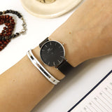 Daniel Wellington Petite Ashfield Black Dial Black Mesh Strap Watch For Women - DW00100308 Authentic Buy Shop Now
