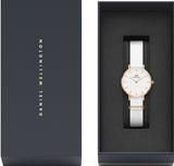 Daniel Wellington Classic Petite Dover White Dial White Nylon Strap Watch For Women - DW00100313 Authentic Buy Shop Now
