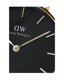 Daniel Wellington Classic Petite Evergold Black Dial Gold Mesh Bracelet Watch For Women - DW00100349 Authentic Buy Shop Now