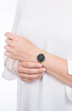 Daniel Wellington Classic Petite Evergold Black Dial Gold Mesh Bracelet Watch For Women - DW00100349 Authentic Buy Shop Now