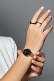 Daniel Wellington Classic Petite Evergold Black Dial Gold Mesh Bracelet Watch For Women - DW00100349 Authentic Buy Shop Now