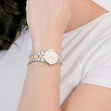 Daniel Wellington Iconic Link White Dial Two Tone Steel Strap Watch For Women - DW00100358 Authentic Buy Shop Now