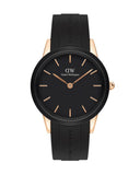Daniel Wellington Iconic Motion Black Dial Rubber Strap Watch For Women - DW00100426 Authentic Buy Shop Now