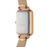 Daniel Wellington Quadro Pressed Melrose Pink Dial Pink Mesh Bracelet Watch For Women - DW00100510 Authentic Buy Shop Now