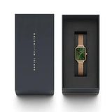 Daniel Wellington Pressed Melrose Emerald Green Rose Gold Mesh Strap Watch For Women - DW00100445 Authentic Buy Shop Now