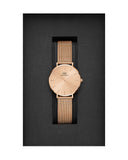 Daniel Wellington Petite Rose Gold Dial Rose Gold Mesh Bracelet Watch For Women - DW00100470 Authentic Buy Shop Now