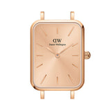 Daniel Wellington Quadro Unitone Rose Gold Dial Rose Gold Mesh Strap Watch For Women - DW00100484 Authentic Buy Shop Now