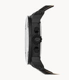 Diesel Little Daddy Black Dial Black Leather Strap Watch For Men - DZ7334 Authentic Buy Shop Now