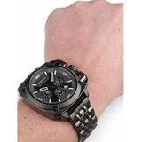 Diesel BAMF Chronograph Gray Dial Gray Steel Strap Watch For Men - DZ7344 Authentic Buy Shop Now