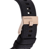 Diesel BAMF Chronograph Black Dial Black Leather Strap Watch For Men - DZ7346 Authentic Buy Shop Now