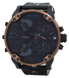 Diesel Mr Daddy 2.0 Chronograph Black Dial Black Steel Strap Watch For Men - DZ7400 Authentic Buy Shop Now
