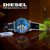 Diesel Mr. Daddy 2.0 Chronograph Black Dial Grey Nylon Strap Watch For Men - DZ7429 Authentic Buy Shop Now