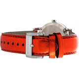 Burberry The City Silver Dial Orange Leather Strap Watch for Women - BU9121 Authentic Buy Shop Now