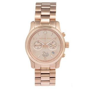 Michael Kors Paris Limited Edition Rose Gold Dial Steel Strap Watch for Women - MK5716 Authentic Buy Shop Now
