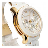 Michael Kors Runway White Dial White Steel Strap Watch for Women - MK5145 Authentic Buy Shop Now