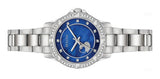 Bulova Crystal Collection Blue Mother of Pearl Dial Silver Steel Strap Watch for Women - 96L238 Authentic Buy Shop Now