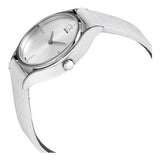 Calvin Klein Skirt White Dial White Leather Strap Watch for Women - K2U231KW Authentic Buy Shop Now