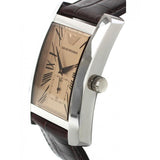 Emporio Armani Classic Beige Dial Brown Leather Strap Watch For Women - AR0155 Authentic Buy Shop Now