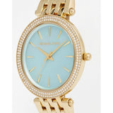 Michael Kors Darci Analog Mother of Pearl Green Dial Gold Steel Strap Watch For Women - MK3498 Authentic Buy Shop Now