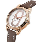 Marc Jacobs Corie White Dial Brown Leather Strap Watch for Women - MJ1581 Authentic Buy Shop Now