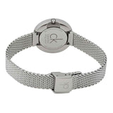 Calvin Klein Firm White Dial Silver Mesh Bracelet Watch for Women - K3N23126 Authentic Buy Shop Now