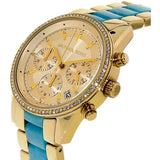 Michael Kors Ritz Gold Dial Two Tone Steel Strap Watch for Women - MK6328 Authentic Buy Shop Now