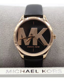 Michael Kors Jaycie Quartz Black Dial Black Leather Strap Watch for Women - MK2860 Authentic Buy Shop Now
