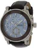 Guess Pinnacle Chronograph Quartz Blue Dial Brown Leather Strap Watch For Men - W0673G1 Authentic Buy Shop Now