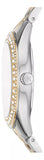 Michael Kors Harlowe Three-Hand Crystals White Dial Two Tone Steel Strap Watch for Women - MK4811 Authentic Buy Shop Now