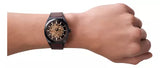 Fossil Everett Automatic Analog Black Dial Brown Leather Strap Watch for Men - ME3207 Authentic Buy Shop Now