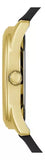 Guess Cubed Analog Gold Dial Black Silicone Strap Watch For Women - GW0665L1 Authentic Buy Shop Now